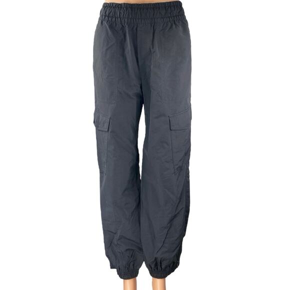 Old Navy Active Women's Blue Elastic Waist Windbreaker Cargo Jogger Pants Size S - Picture 1 of 5